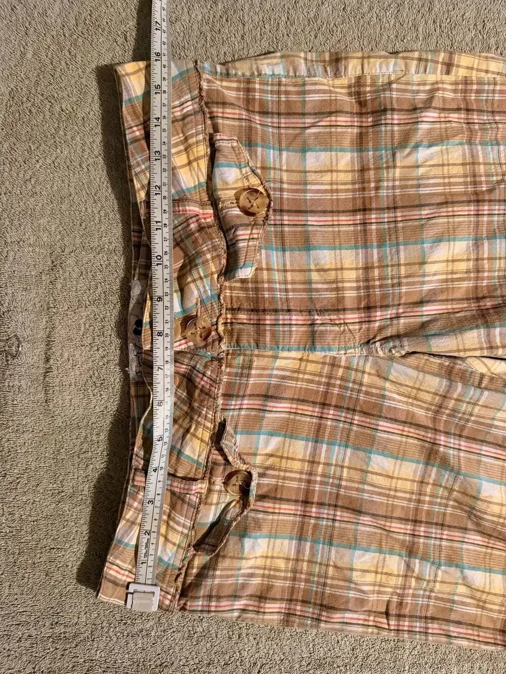 Jolt Plaid Bermuda Shorts Size 13 Multicolor Cotton Cuffed Y2K